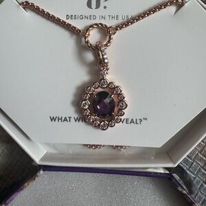 Elegant Purple Pendant Necklace